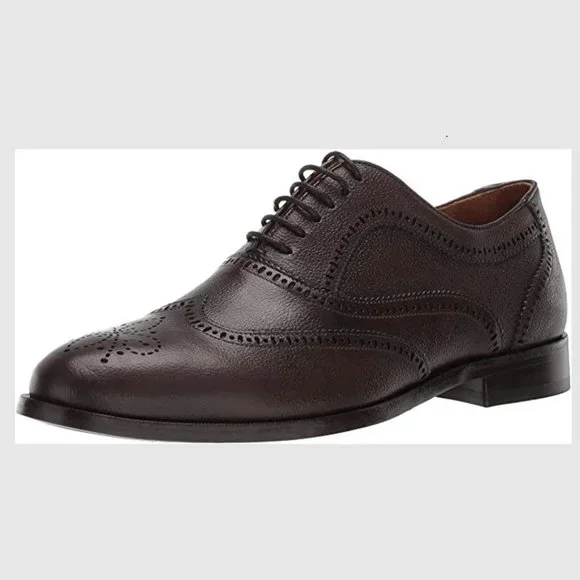 Marc Joseph New York Mens Genuine Leather Madison Lace-Up Oxford Brown Size US 9 Amazon.com | Marc Joseph New York Mens Casual Comfortable  main image 4